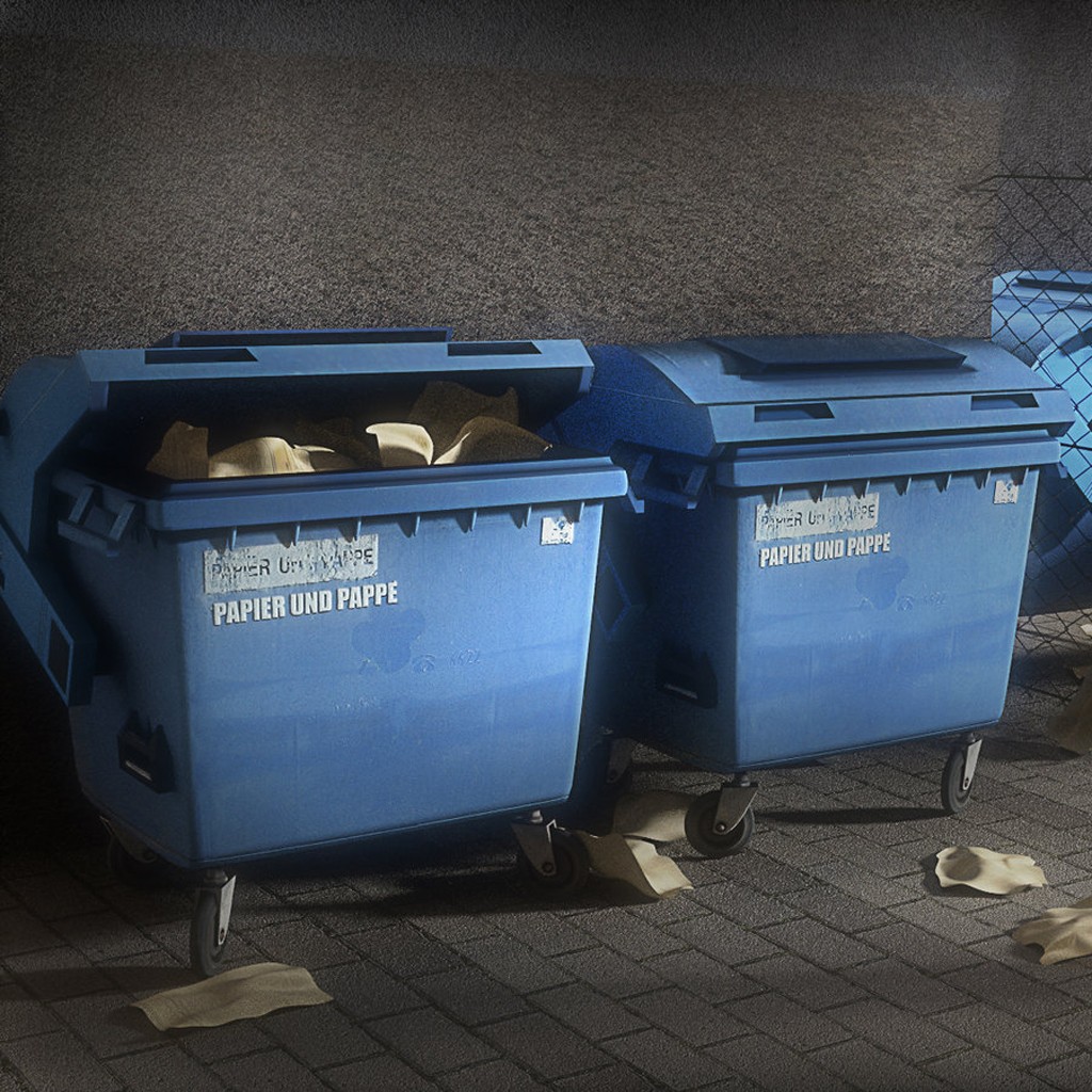 garbage container with ragdoll settings preview image 3